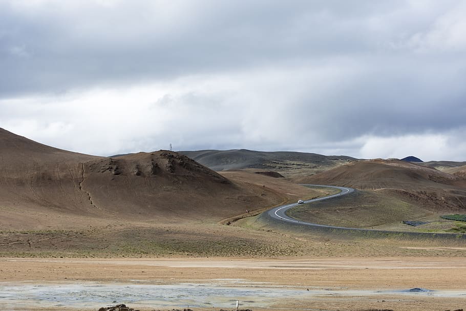 landscape, road, iceland, away, environment, cloud - sky, scenics - nature HD wallpaper