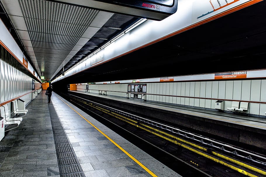 station, platform, train, rail, railway, line, track, transportation HD wallpaper