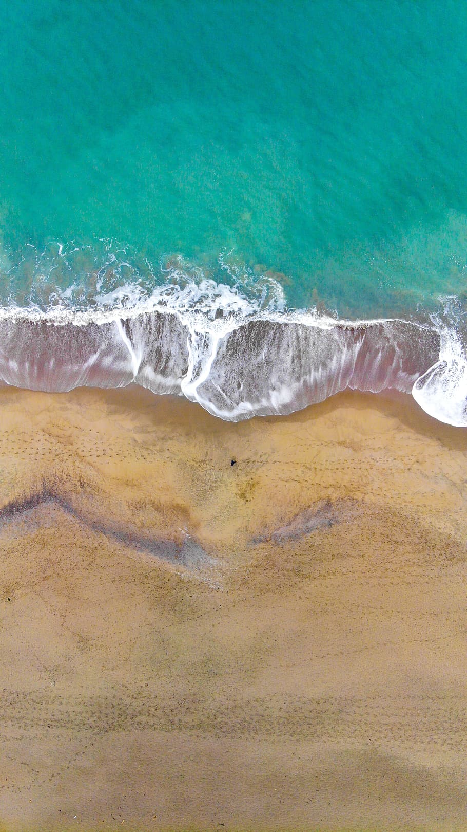 body of water waving on seashore, beach, coast, wave, sand, aqua HD wallpaper
