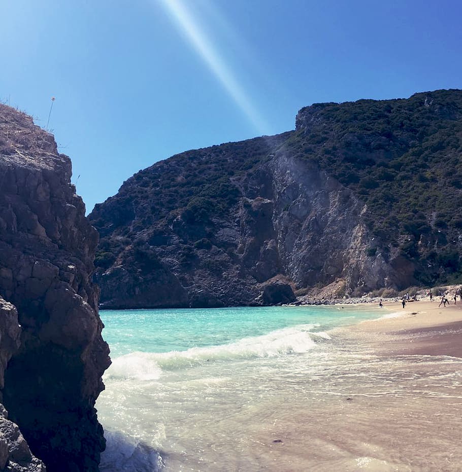 beach, paradise, portugal, water, sea, scenics - nature, beauty in nature HD wallpaper