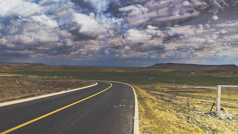 china, road, cloud, photo, wallpaper, trip, sky, cloud - sky HD wallpaper