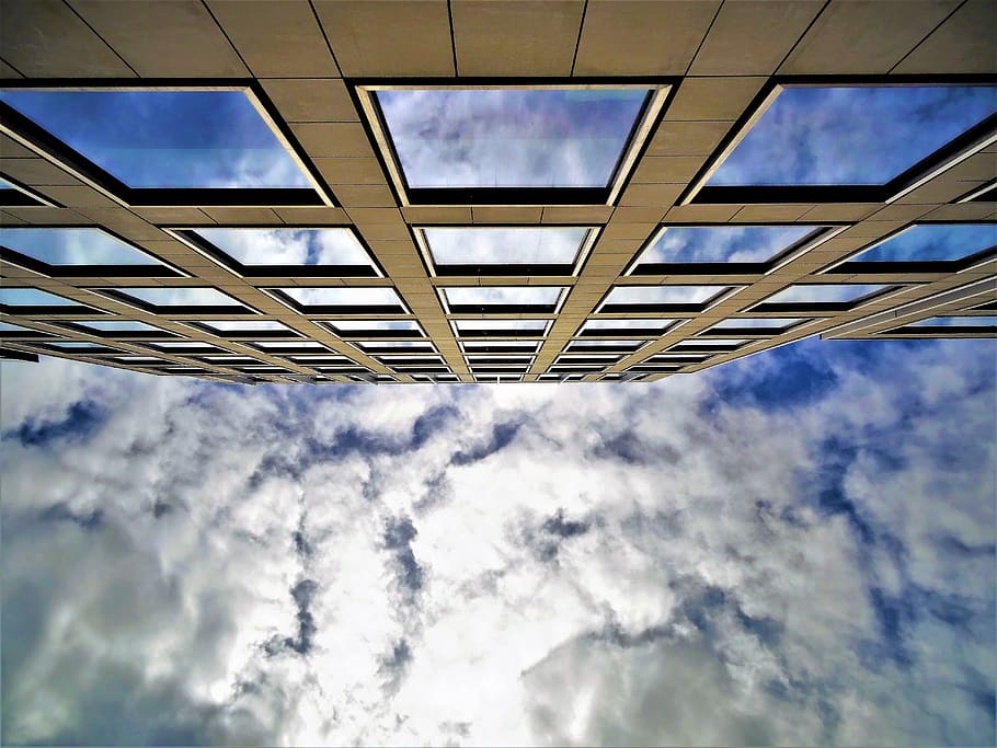 Concrete High-rise Building Photography, architecture, bright HD wallpaper
