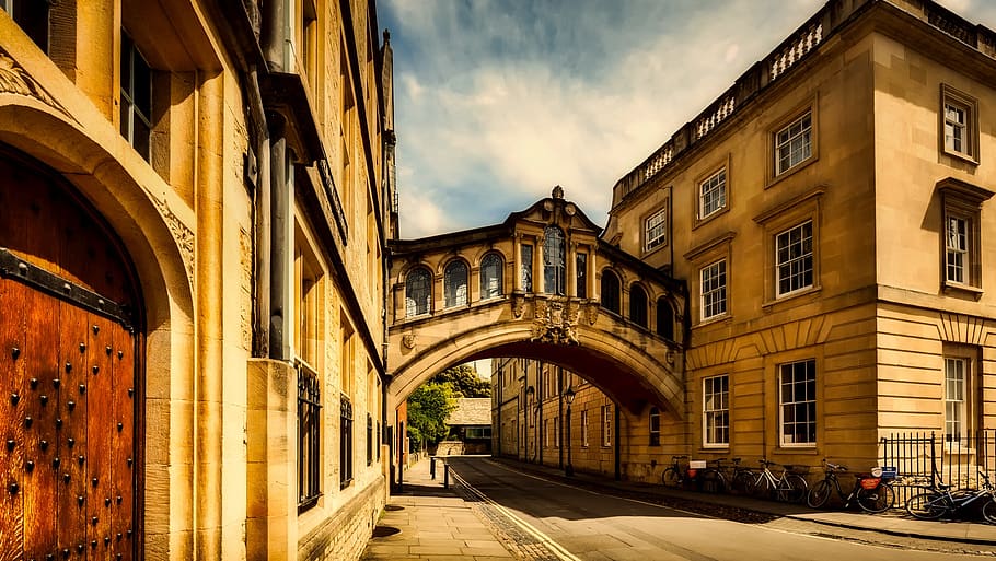 Brown Concrete Building, ancient, architecture, attractions, bicycles HD wallpaper