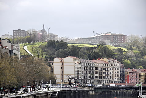 basque, view, city, spain, bilbao, architecture, building exterior HD wallpaper