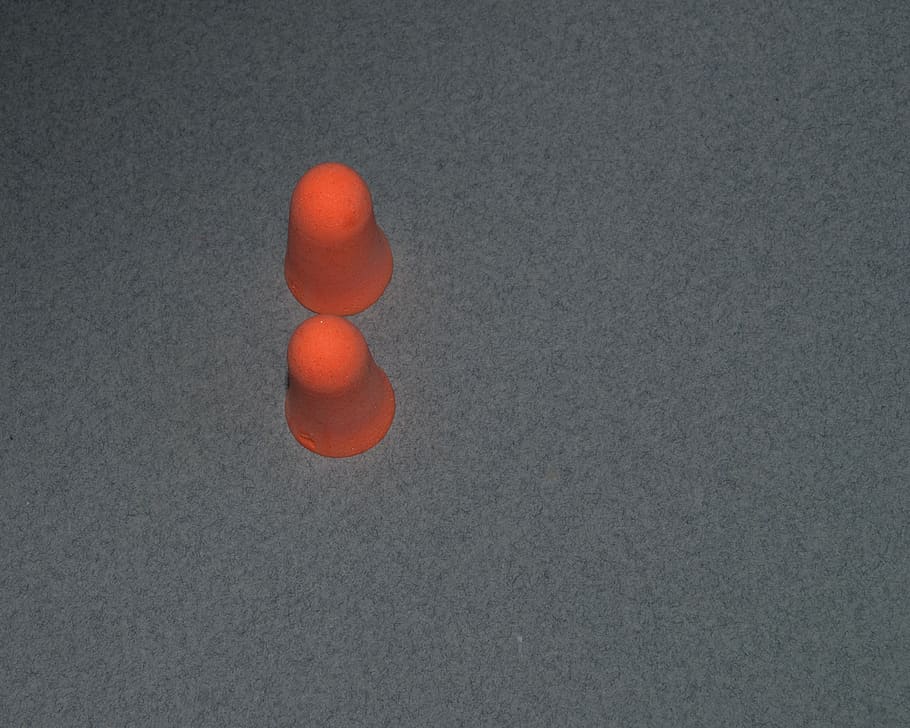 earplugs, orange, gray, indoors, studio shot, no people, food and drink HD wallpaper