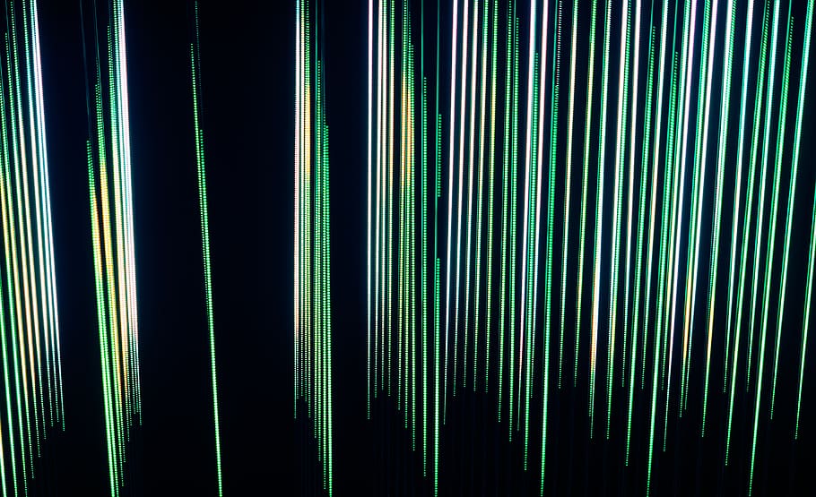 light, lighting, art, graphics, green, led, neon, plant, wallpaper HD wallpaper