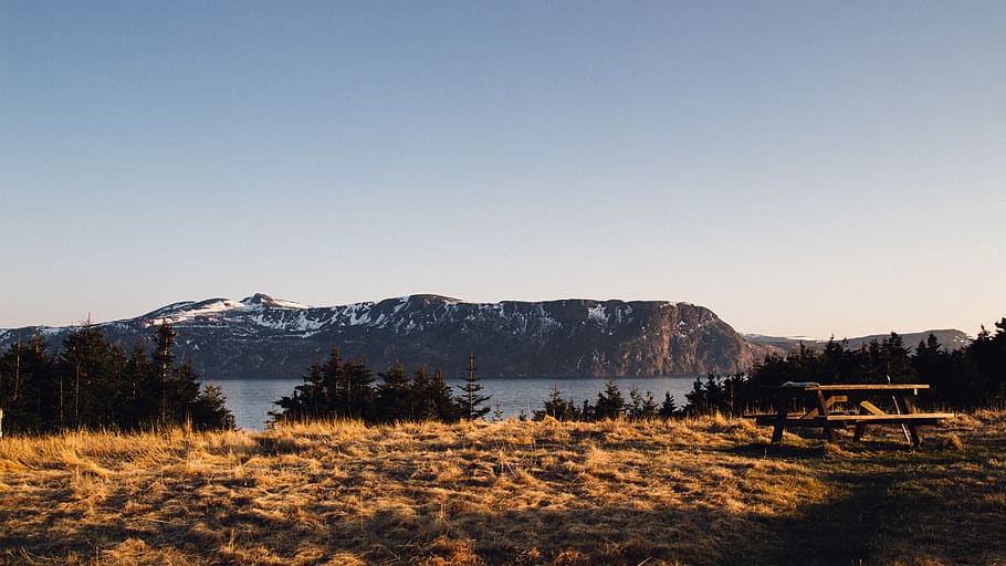 sky, mountain, tranquil scene, nature, landscape, tranquility HD wallpaper