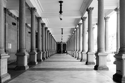 pillar, architecture, support, tower, level, stone, travel HD wallpaper