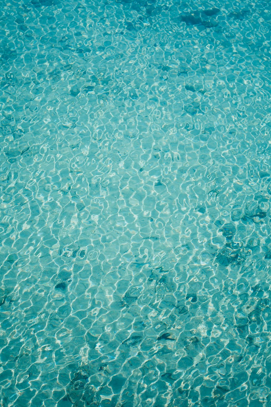 teal water, ocean, outdoors, nature, sea, ripple, pool, tropical, HD wallpaper