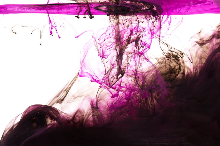 Purple And Black Ink Drop Photo, Backgrounds, Textures, Abstract HD wallpaper