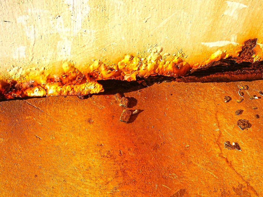 detail, yellow, rust, full frame, no people, orange color, weathered HD wallpaper