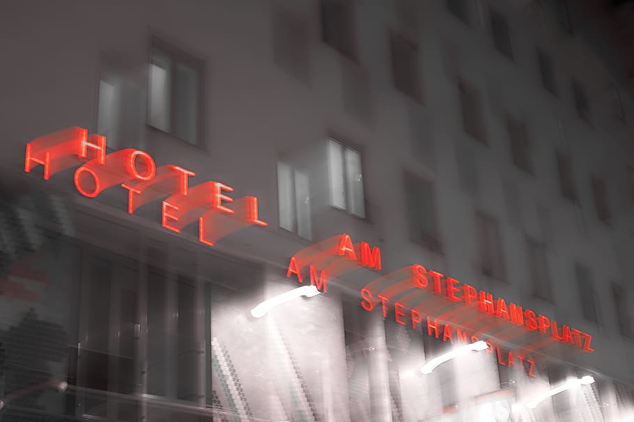 vienna, stephanplatz, architecture, building exterior, red HD wallpaper
