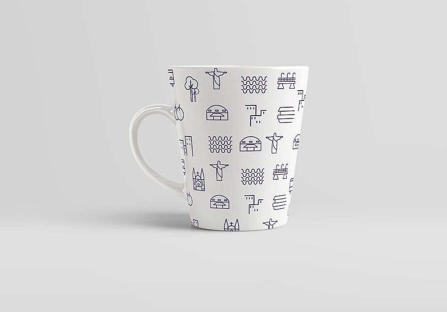 coffee, mug, cup, indoors, studio shot, white background, still life HD wallpaper