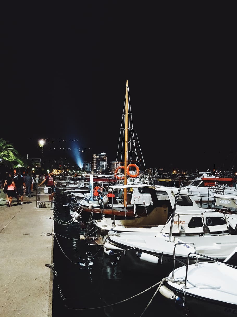 montenegro, budva, transportation, mode of transportation, nautical vessel HD wallpaper