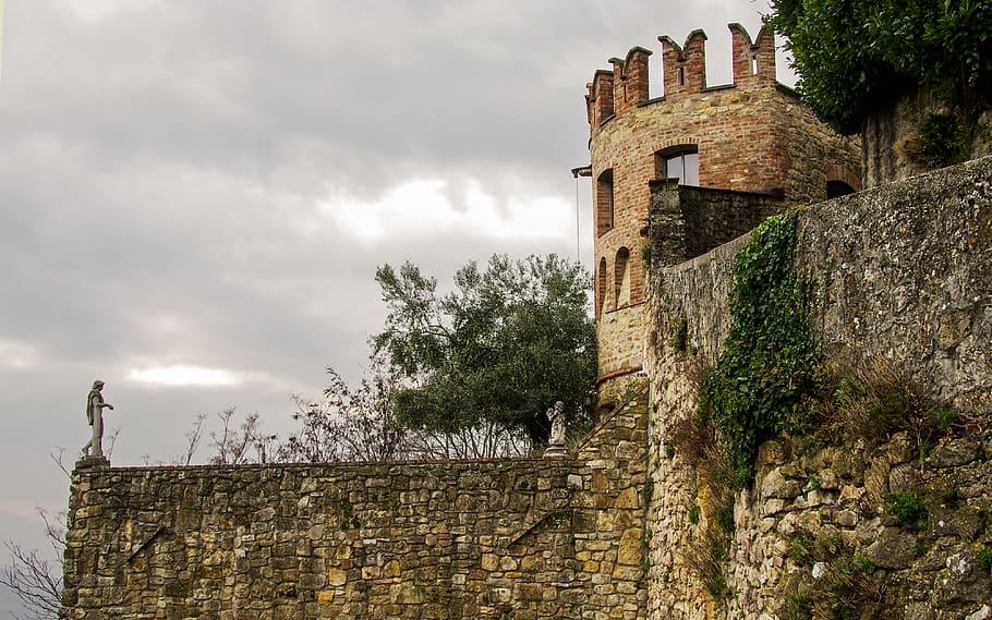 vigoleno, borgo, the walled city, walls, medieval village, colli piacentini, HD wallpaper