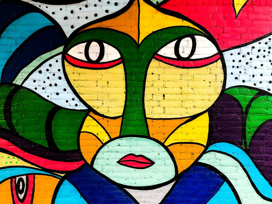 multicolored painting, multi colored, art and craft, creativity HD wallpaper