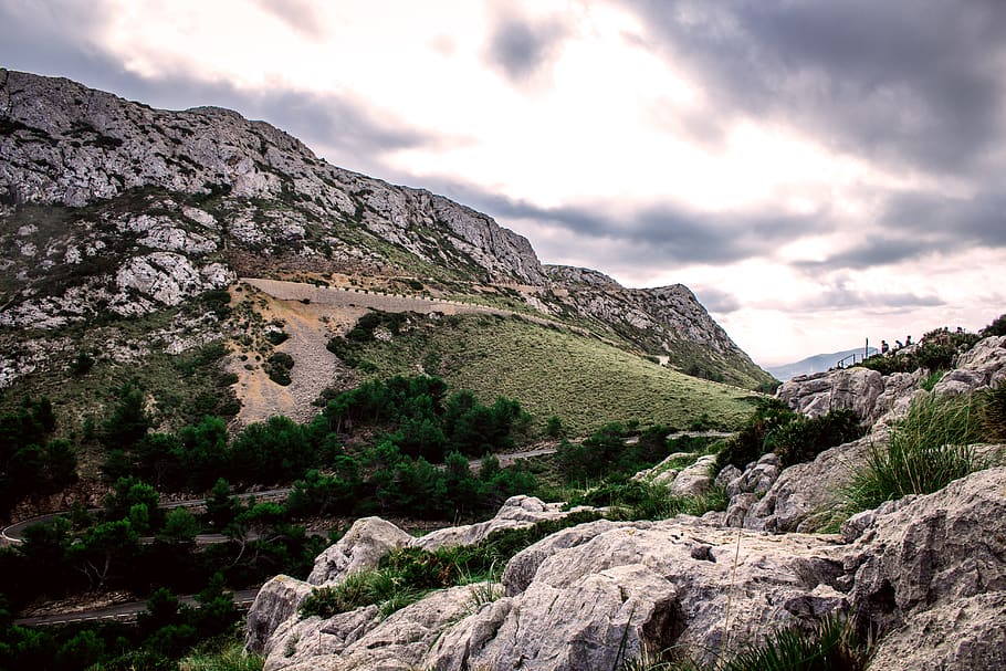 mountain, nature, landscape, sky, travel, vacations, panorama HD wallpaper