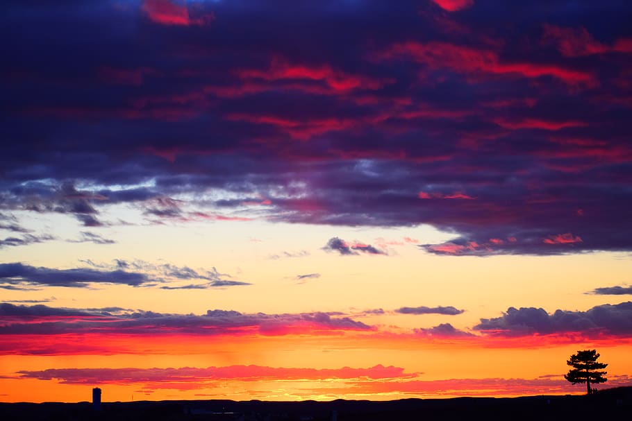 united states, pullman, 99163, cloud - sky, sunset, scenics - nature HD wallpaper