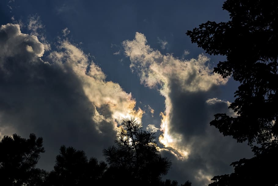 cloud, sunset, landscape, in the evening, twilight, nature HD wallpaper