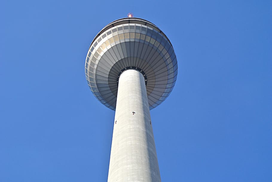 tv tower, architecture, sky, landmark, radio tower, high, places of interest HD wallpaper