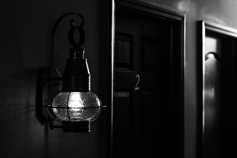 Sconce Light, architecture, building, dark, doors, family, glass items HD wallpaper
