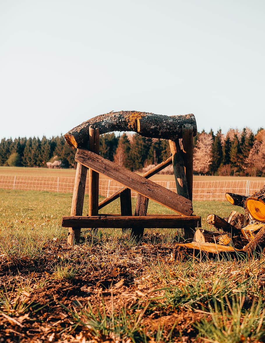 brown wooden benbch, rust, nature, bench, furniture, nationalpark eifel HD wallpaper