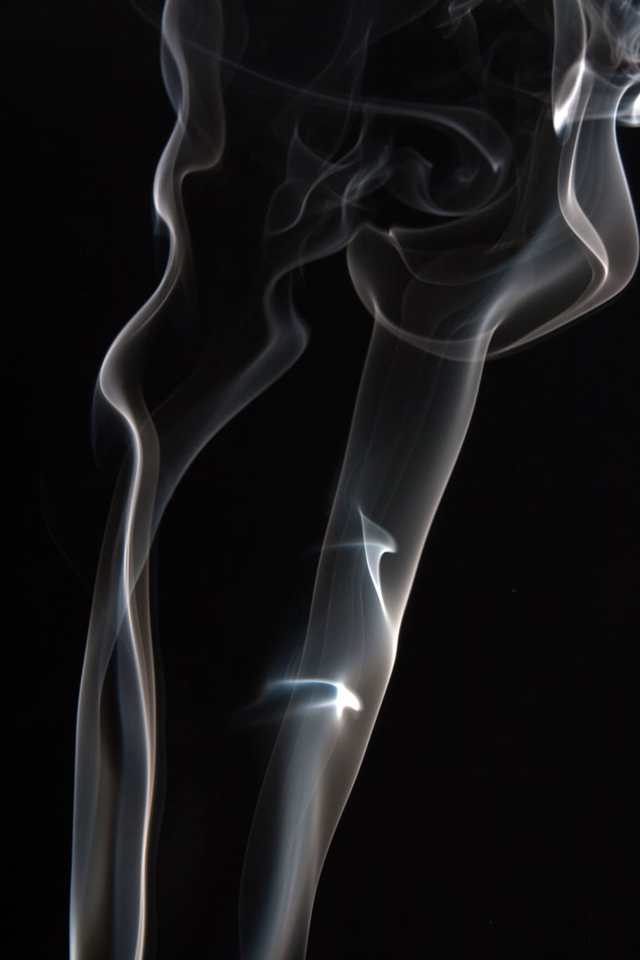 smoke, background, black, white, graphic, hot, isolated, curve HD wallpaper