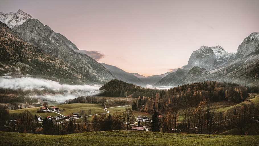 berchtesgaden, alpine, wallpaper, watzmann, berchtesgaden national park, HD wallpaper