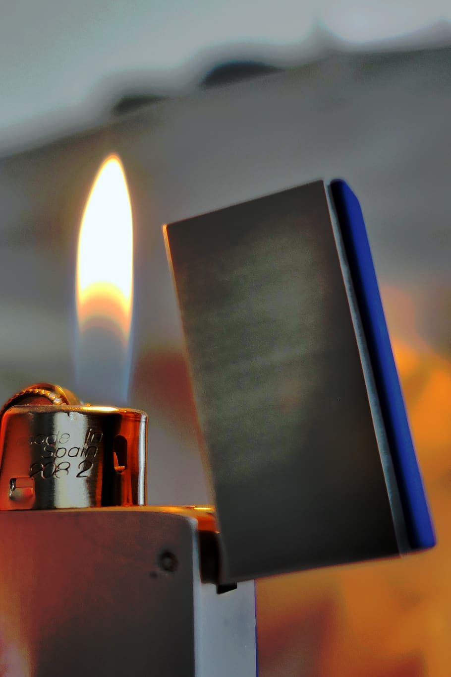 lighter, flame, heat, burn, warm, hot, risk, candlelight, mood HD wallpaper