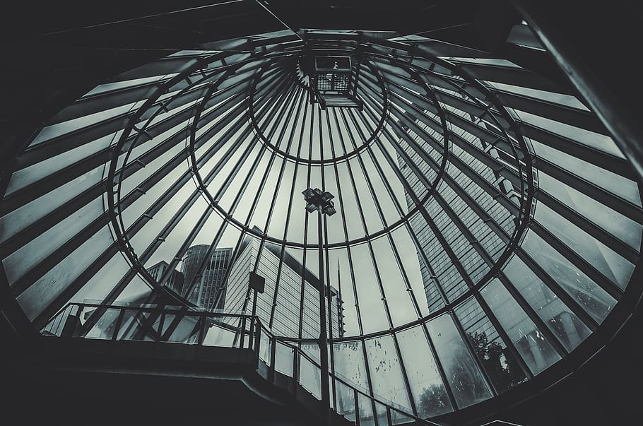 skylight, architecture, building, window, city, structure, indoor HD wallpaper