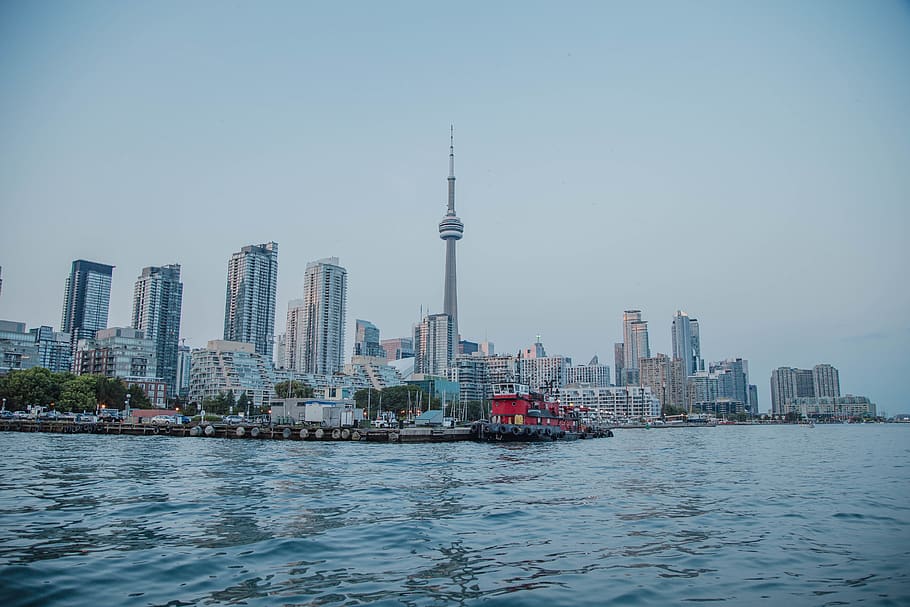 space needle, urban, architecture, toronto, cn tower, canada HD wallpaper
