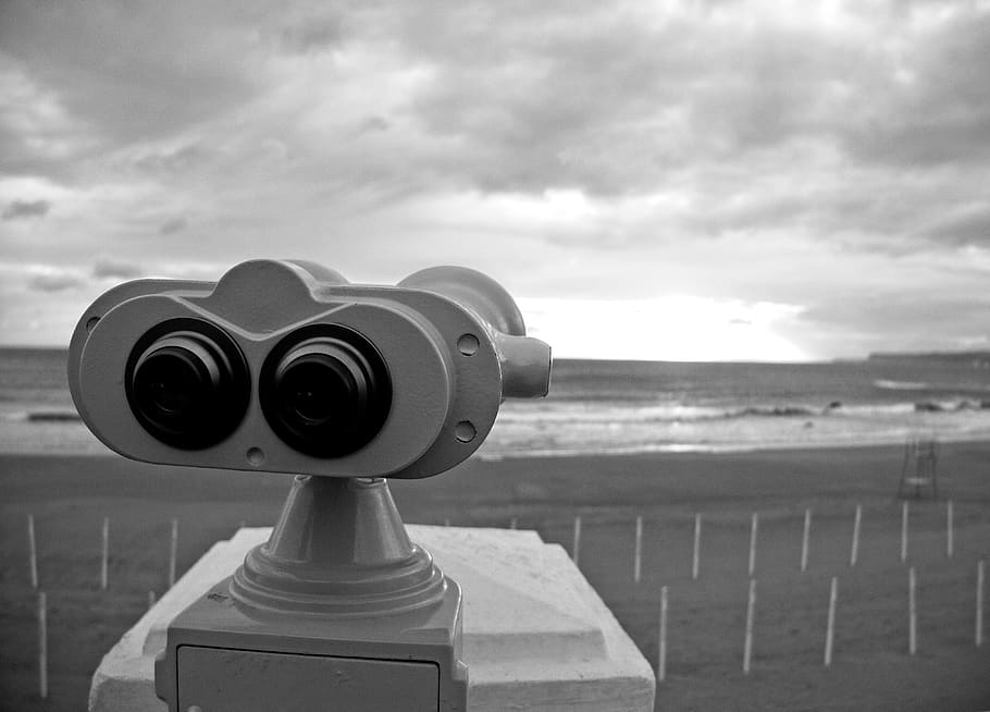 binoculars, see, look, view, horizon, future, sight, panoramic HD wallpaper