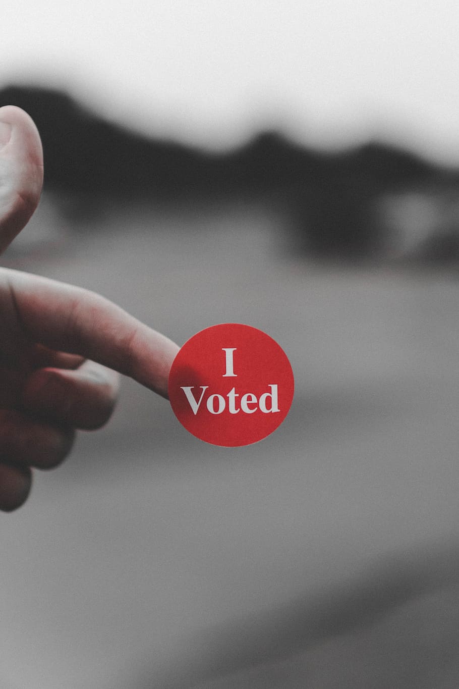 sticker, message, finger, hand, person, voting, i voted, government HD wallpaper