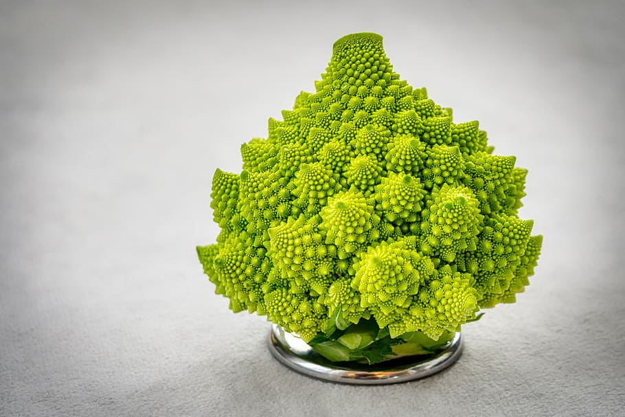 romanesco, cauliflower, vegetables, healthy, green, food, fractal