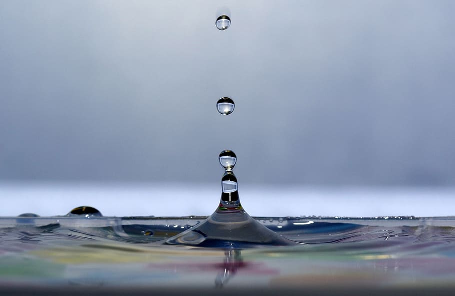drops, splash, coloring, water, macro, splashing, motion, close-up HD wallpaper
