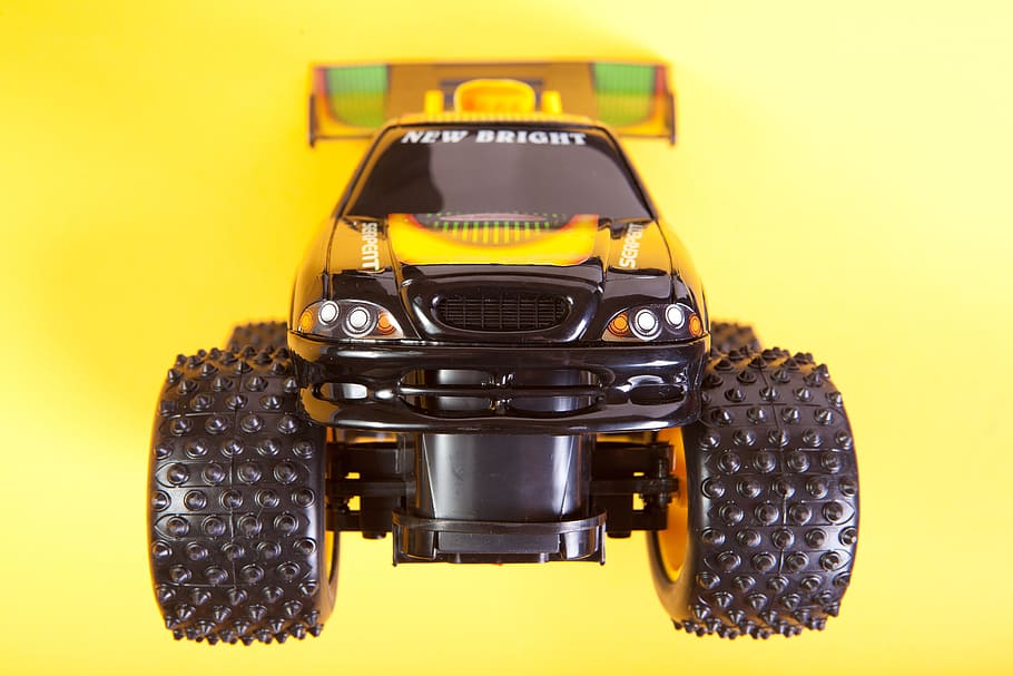 auto, automobile, car, drive, toy, transport, wheel, yellow HD wallpaper