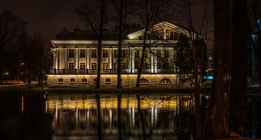 Photo of White House Near Body of Water, architecture, building HD wallpaper