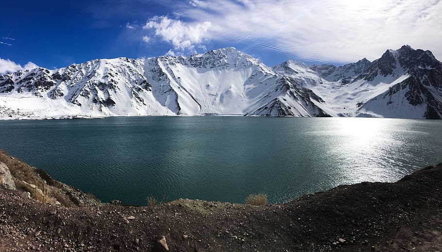 snow, chile, cold, landscape, nature, mountain, santiago, winter HD wallpaper