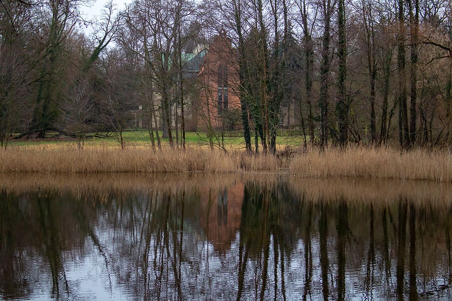 landscape, church, reflection, architecture, winter, chapel HD wallpaper