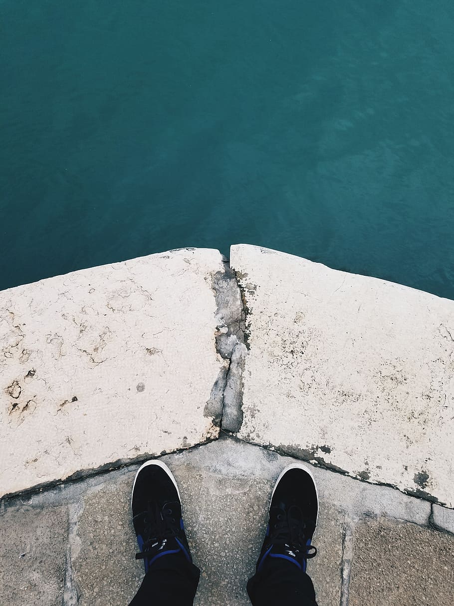 italy, venice, murano, low section, personal perspective, shoe