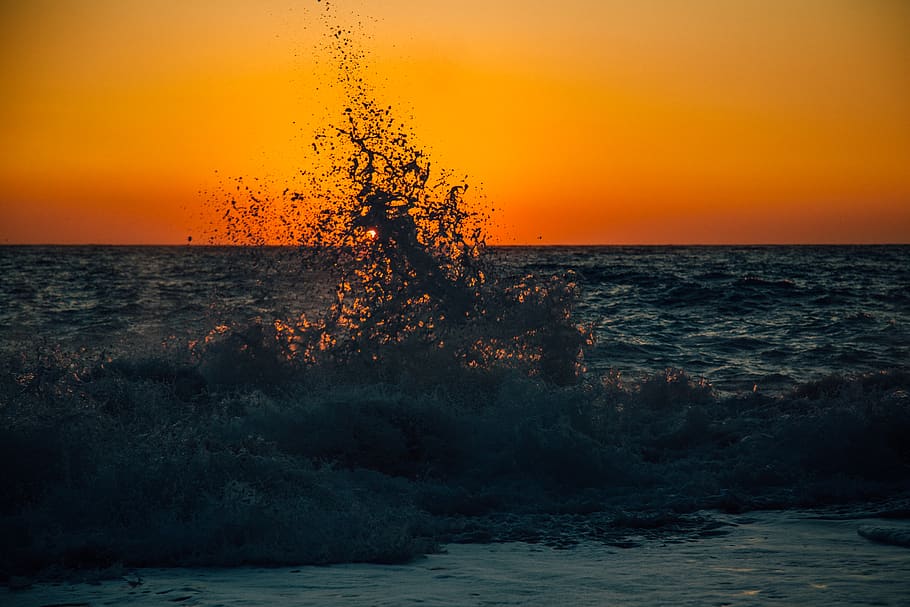 greece, lefkada, summer, waves, splash, zoran zonde stojanovski HD wallpaper
