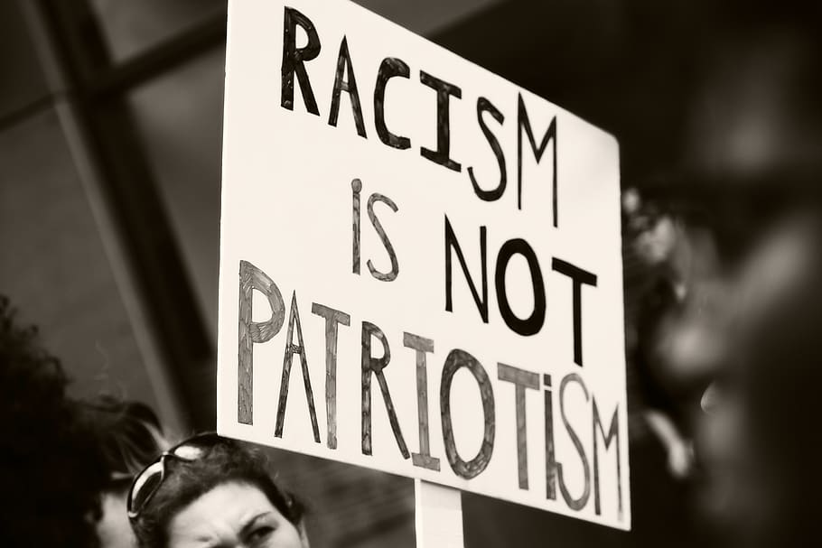 sign, society, racism, patriotism, protest, hate, love, text
