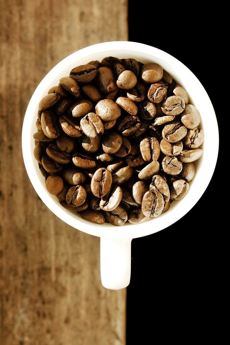 aromatic, background, beans, beverage, black, blank, brown HD wallpaper