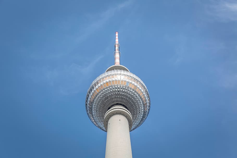 tower, architecture, skyscraper, blue, built structure, building exterior HD wallpaper