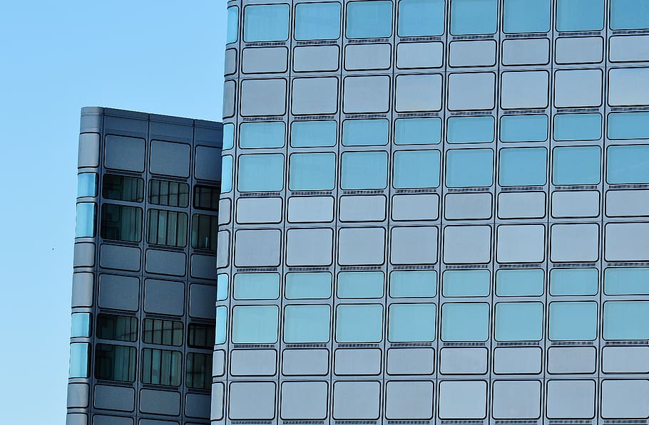 High Rise Building Under Clear Blue Sky, architecture, glass HD wallpaper