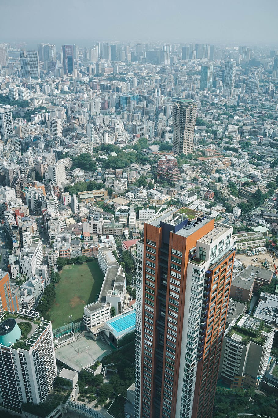 city during daytime, landscape, outdoors, nature, scenery, aerial view HD wallpaper