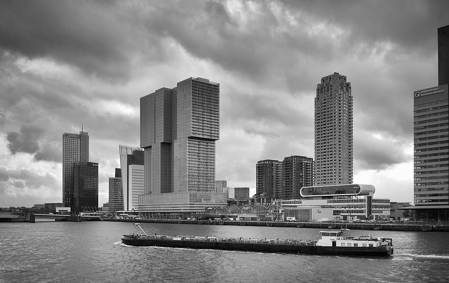 netherlands, rotterdam, building exterior, cloud - sky, built structure HD wallpaper