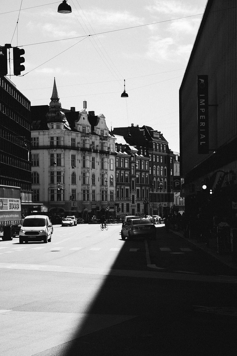 denmark, copenhagen, black and white, street, streetphotography, HD wallpaper