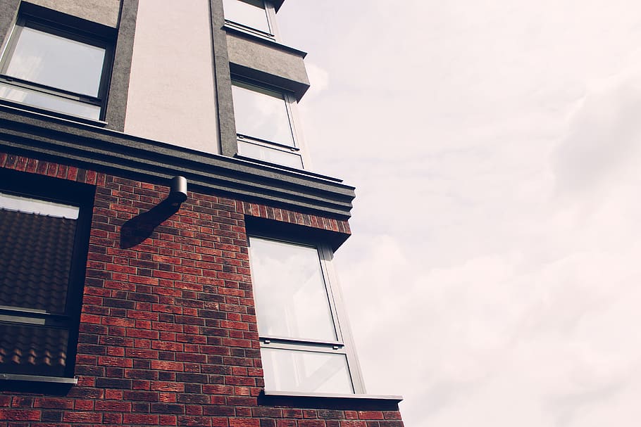 Low Angle Photography of Concrete Building, architectural design HD wallpaper