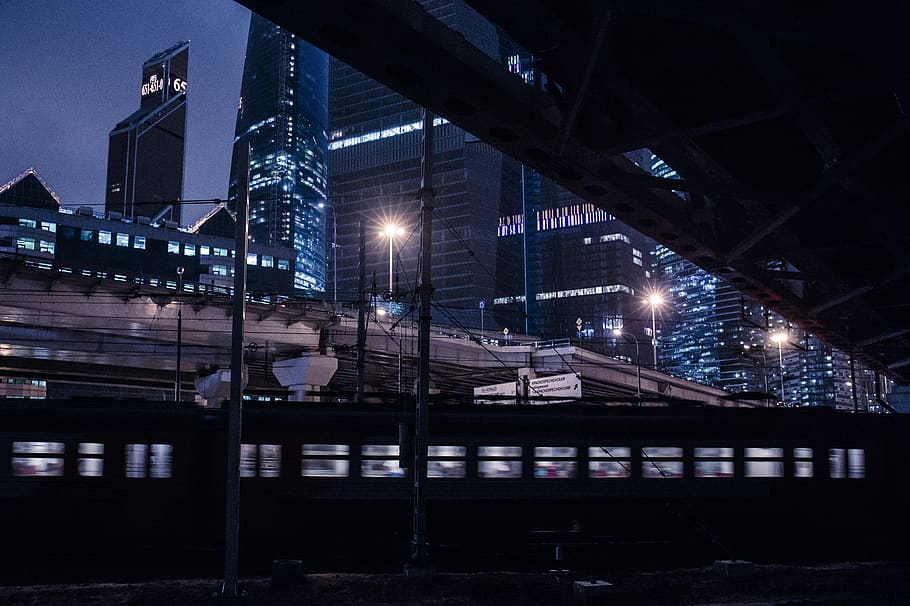 city during nighttime, architecture, built structure, illuminated HD wallpaper